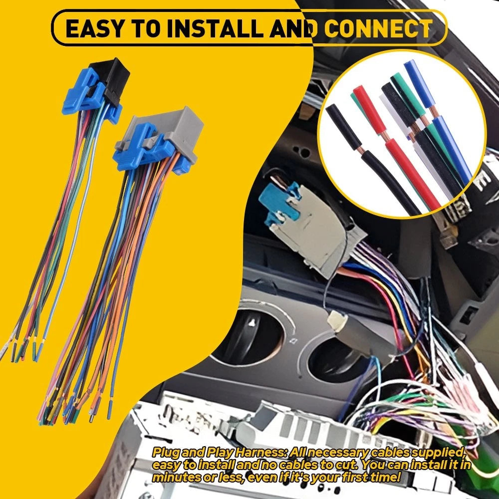 Factory Radio Reverse Stereo Wiring Harness Adapter For 2000-up GM Installtion 6B93BC-57