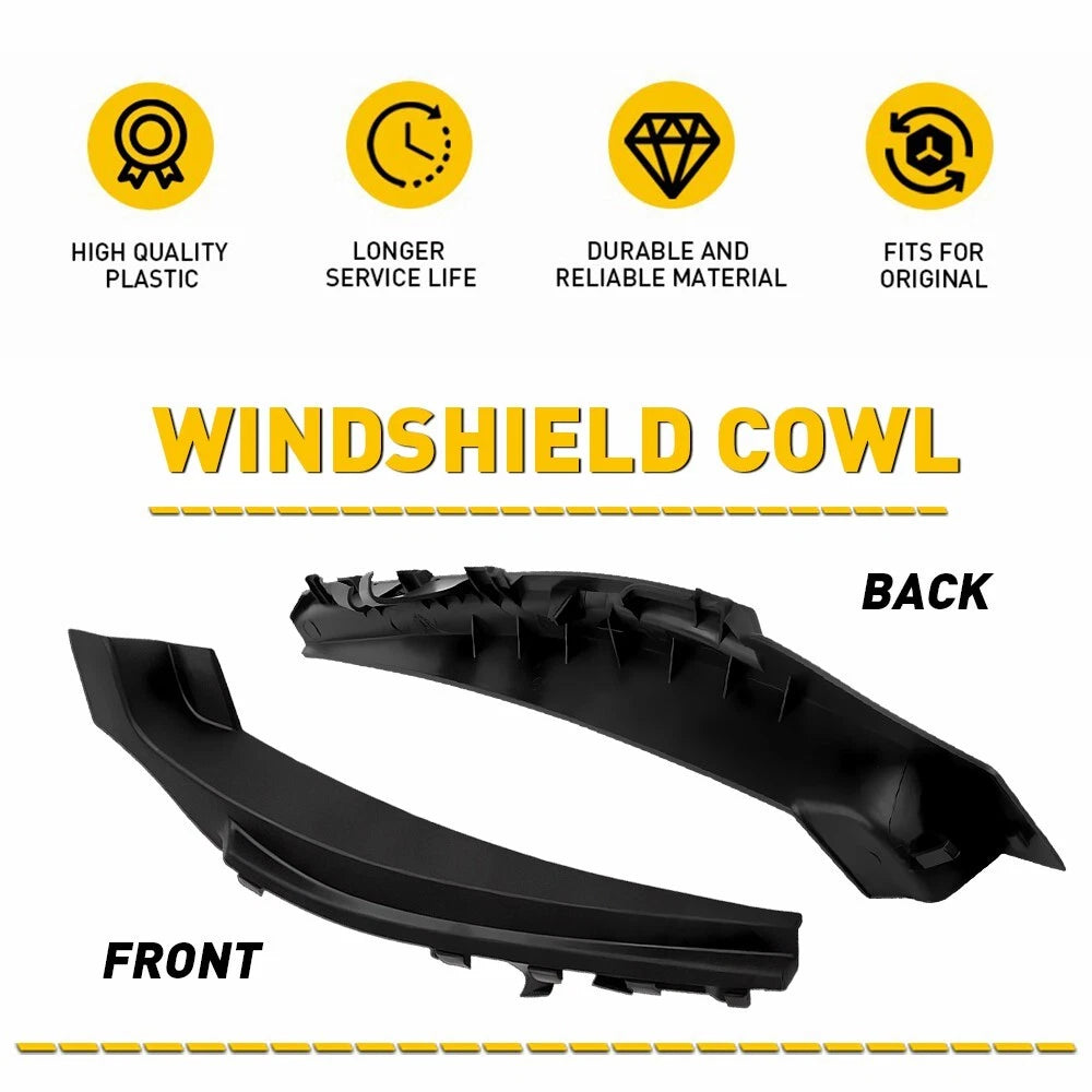 For 2013-19 Nissan Sentra Front Windshield Wiper Side Cowl Extension Cover Trim 6B93BC-57
