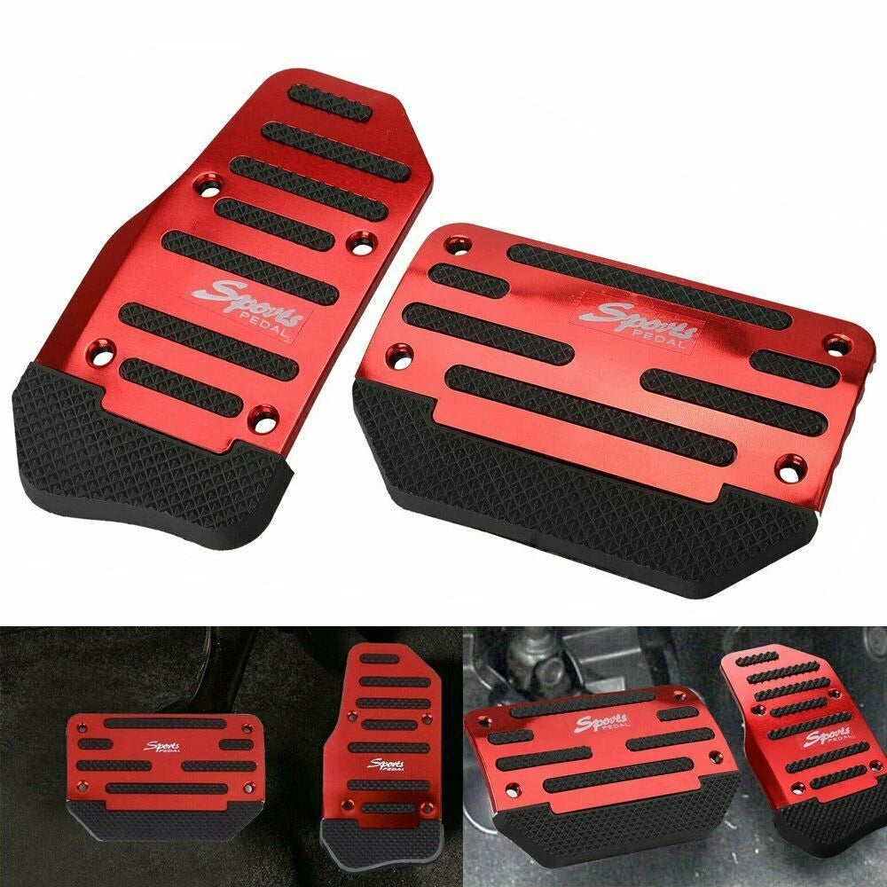 RED Non-Slip Automatic Gas Brake Foot Pedal Pad Cover Car Accessories Parts USEA 6B93BC-57