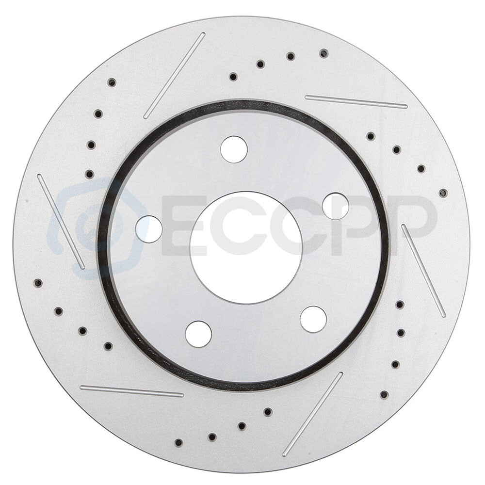 Front Brake Rotors + Ceramic Brake Pads for 2007-2017 Jeep Wrangler Brake Kits KOEEP