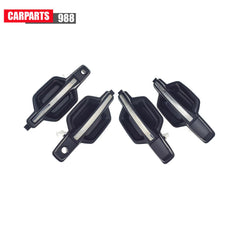 Front Rear Outside Door Handle Black & Chrome for 2001-2006 Mitsubishi Montero 6B93BC-57
