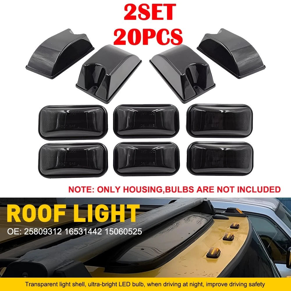 20X Smoked Cab Roof Running Light Housing Cover For Hummer H2/SUT 2003-2009 EOA 6B93BC-57