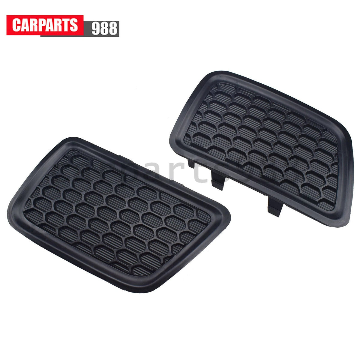 Pair Front Lower Grille Tow Hook Cover Bezel For 2014-2016 Jeep Grand Cherokee 6B93BC-57