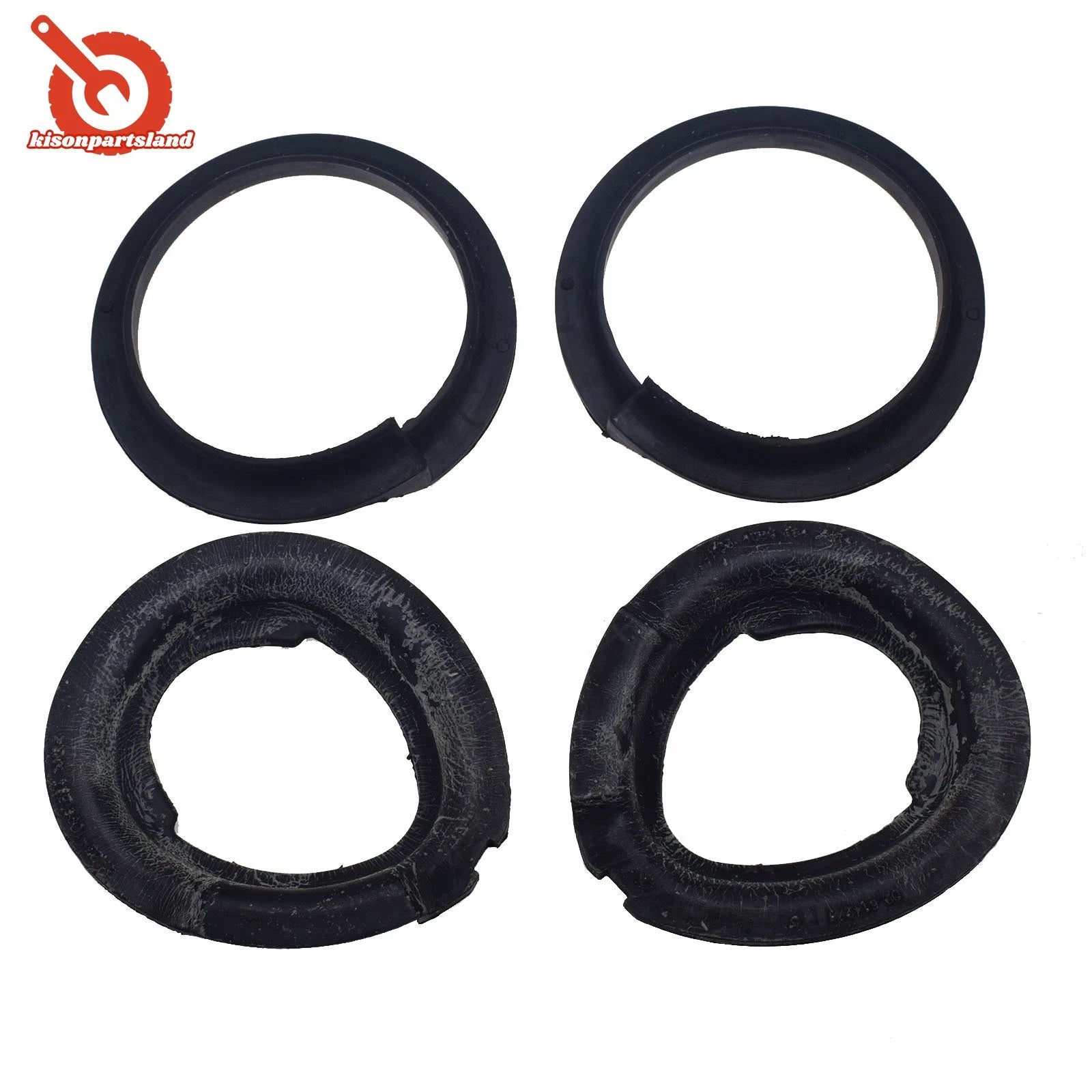 4PCS Front Upper&Lower Spring Pads Coil Shim For BMW E39 31331091867,31331096664 6B93BC-57