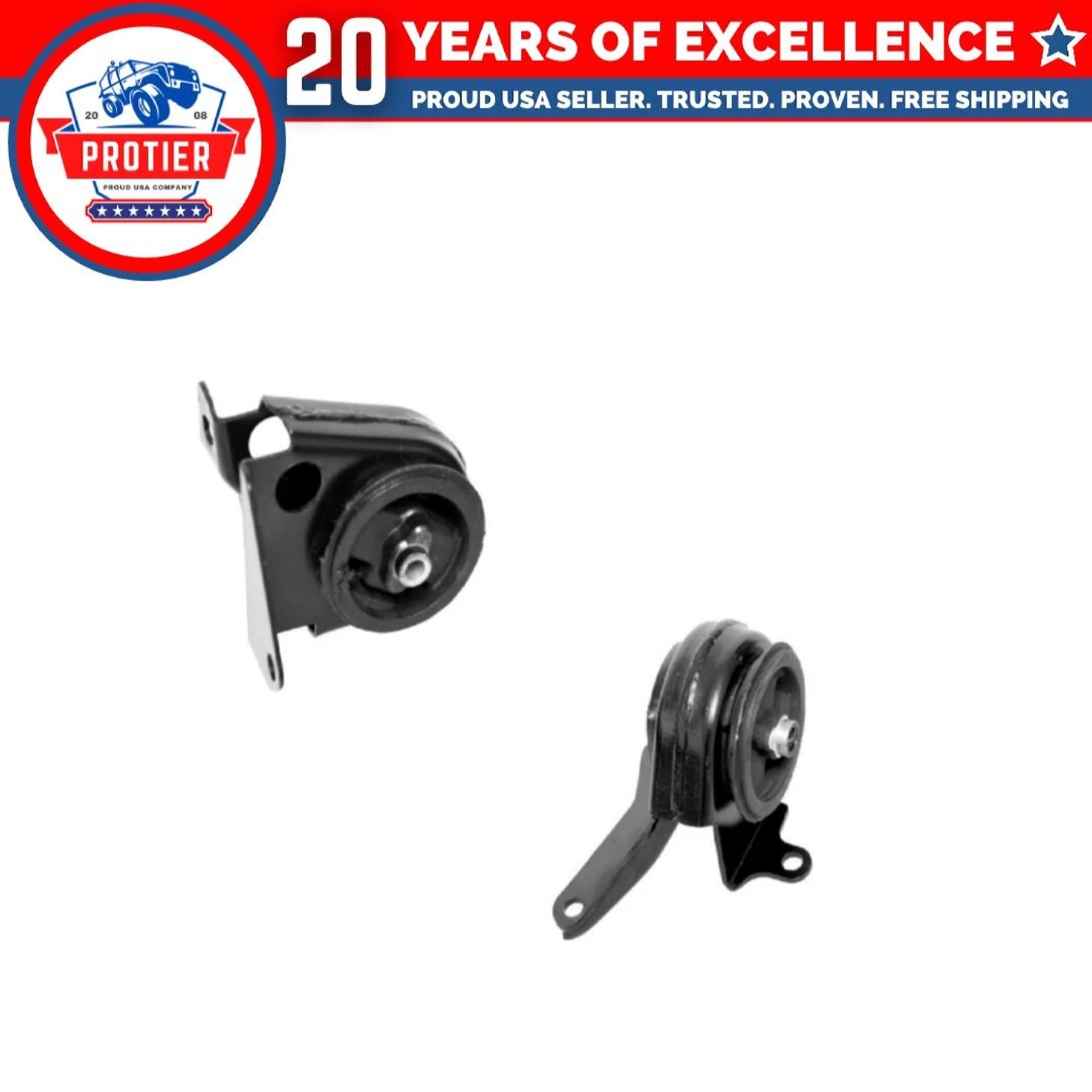 Front Left & Right Engine Motor Mount 2PCS Set Fits 1996-2000 Isuzu Hombre 2.2L 6B93BC-57