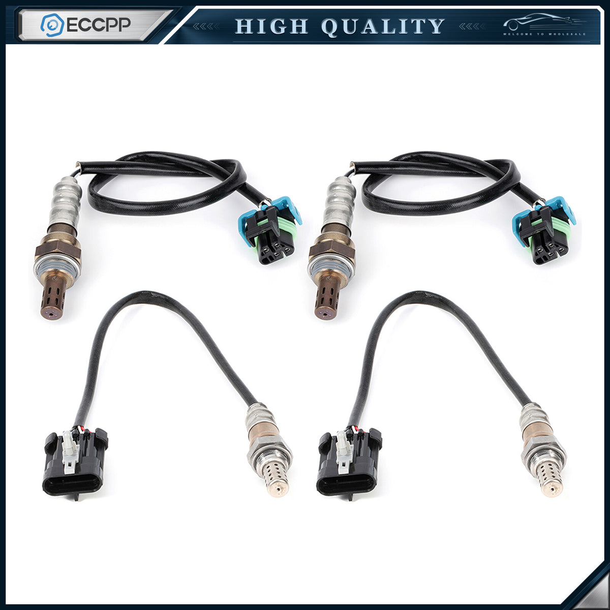 O2 Oxygen 02 Sensor for 2014 Chevrolet Caprice 6.0L Upstream + Downstream 4pcs