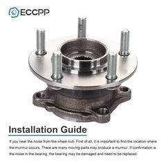 1Pc Wheel Hub Bearing Rear AWD For 2007-2012 Mitsubishi Outlander 7-Passenger 6B93BC-57