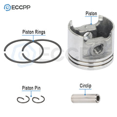 37mm Cylinder Head Piston Kit For Stihl 017 MS170 Pin Ring Circlips 6B93BC-57