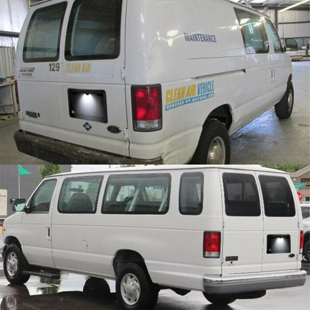 For Ford E150 E250 E350 E450 Econoline Van Rear License Plate Light Lamp OEM 6B93BC-57