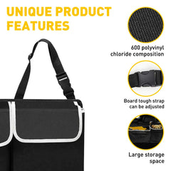 Car Trunk Organizer Oxford Interior Accessories Back Seat Storage Bag 4 Pocket A 6B93BC-57