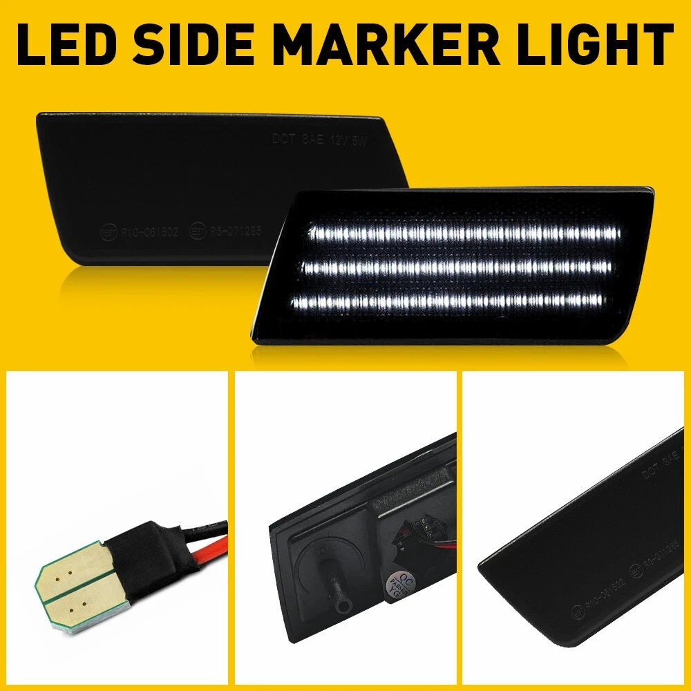 SMOKED LENS LED SIDE MARKER LAMPS LIGHTS FITS CHRYSLER 2005-2014 300 REPLACEMENT 6B93BC-57