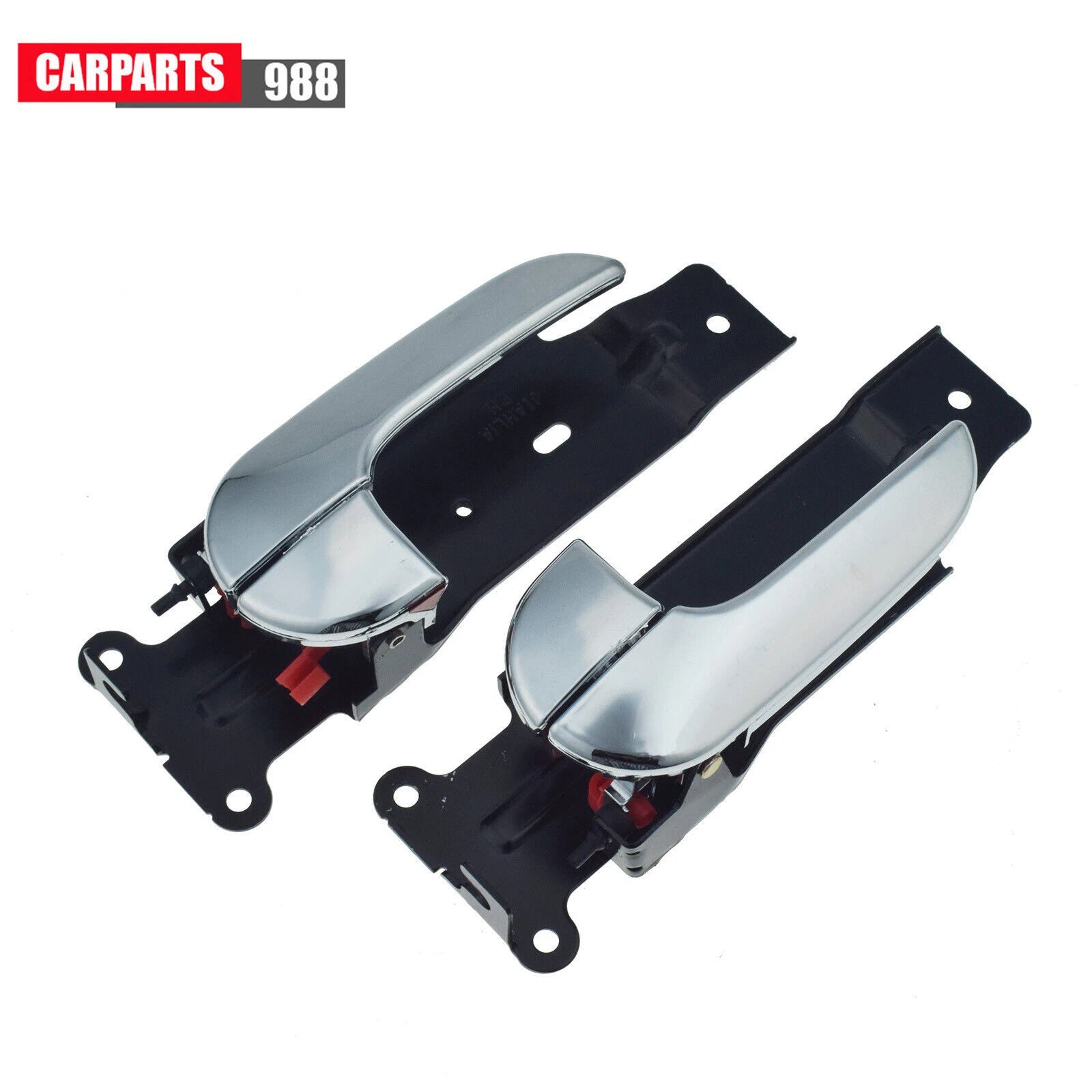 Pair Front Inside Door Handle Chrome For 02-05 Kia Sedona 0K53B59330 0K53B58330 6B93BC-57