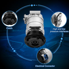 ECCPP A/C AC Compressor and Clutch For Chevrolet GMC Trucks ECCPP