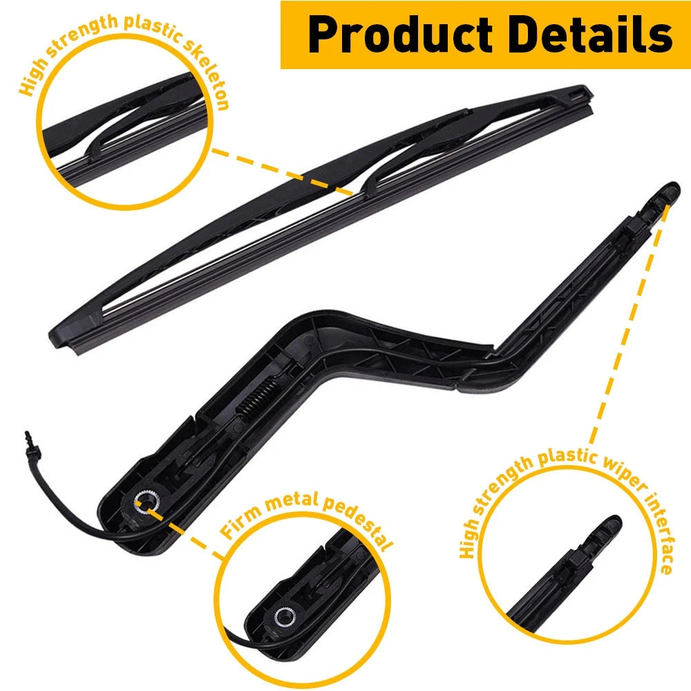 Pair Rear Wiper Arm Blade for GMC Acadia Saturn Outlook 2007-2012 15276248 6B93BC-57