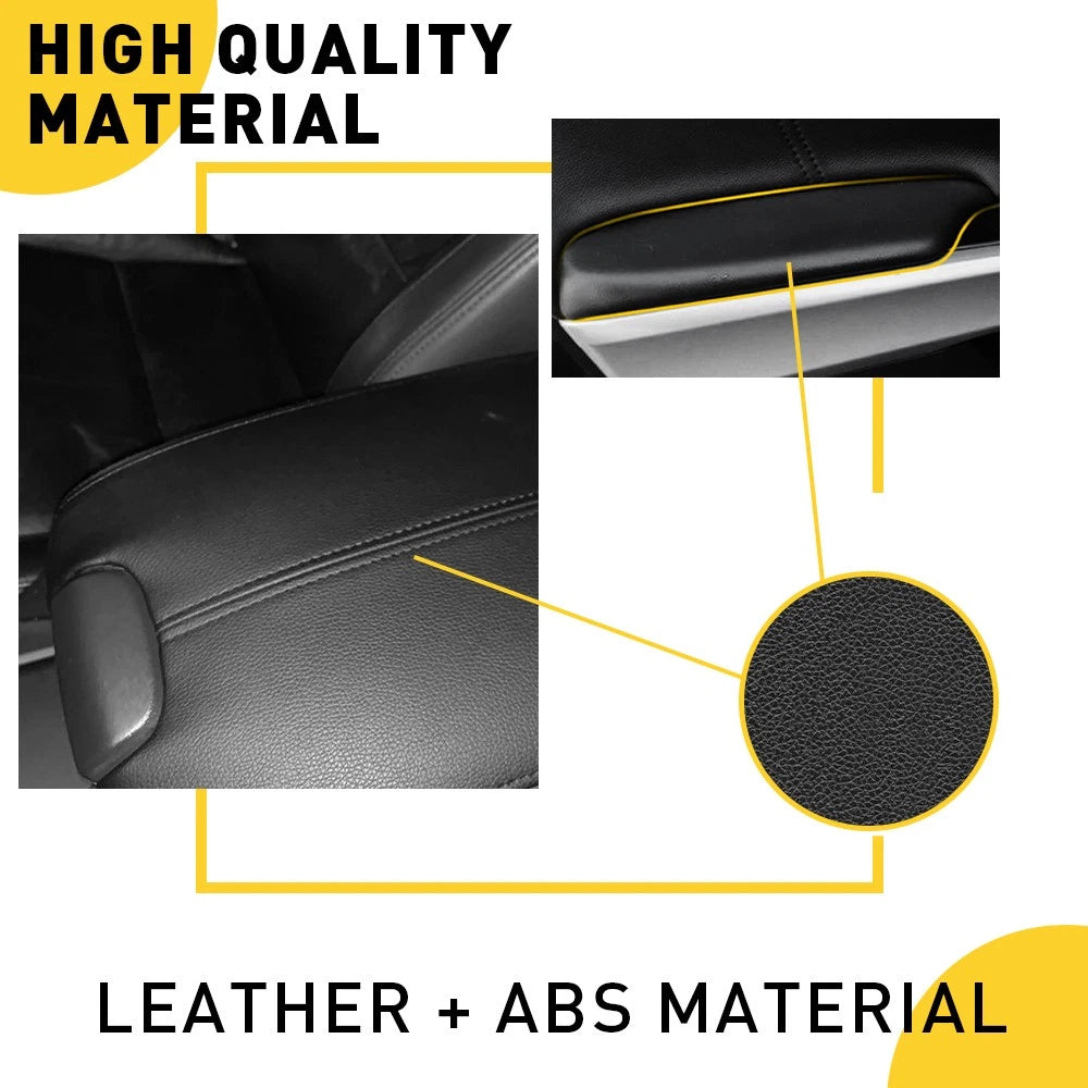 Door Armrest Hand Leather Arm Rest Cover & Base Lid For Honda Accord 2008-12 EOA 6B93BC-57