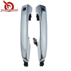 Front LH RH Chrome Outside Door Handle W/ Smart Key For Hyundai Elantra 16-20 6B93BC-57
