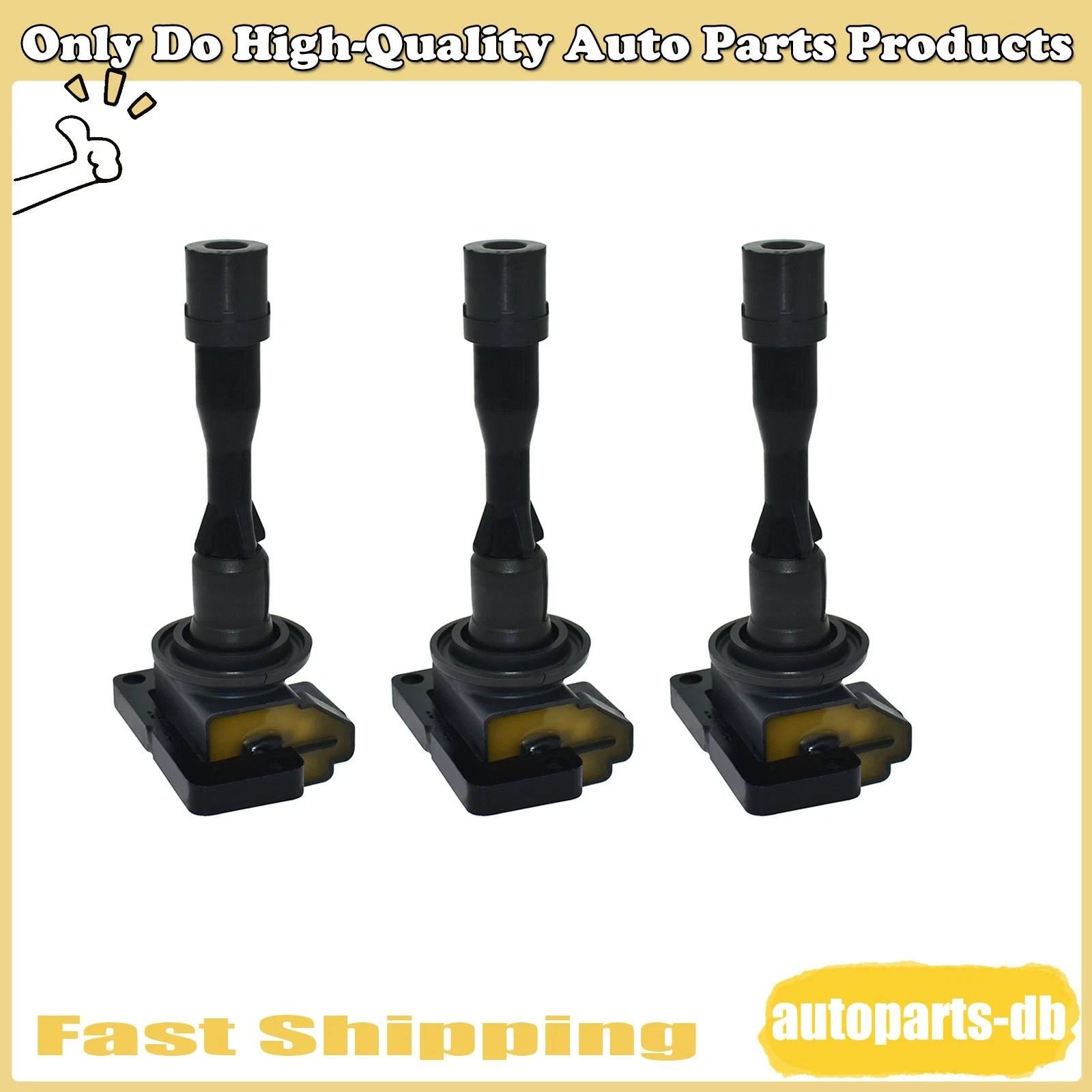 3PCS Ignition Coil 2 Pins 90048-52117 for Toyota Daihatsu Suzuki 6B93BC-57