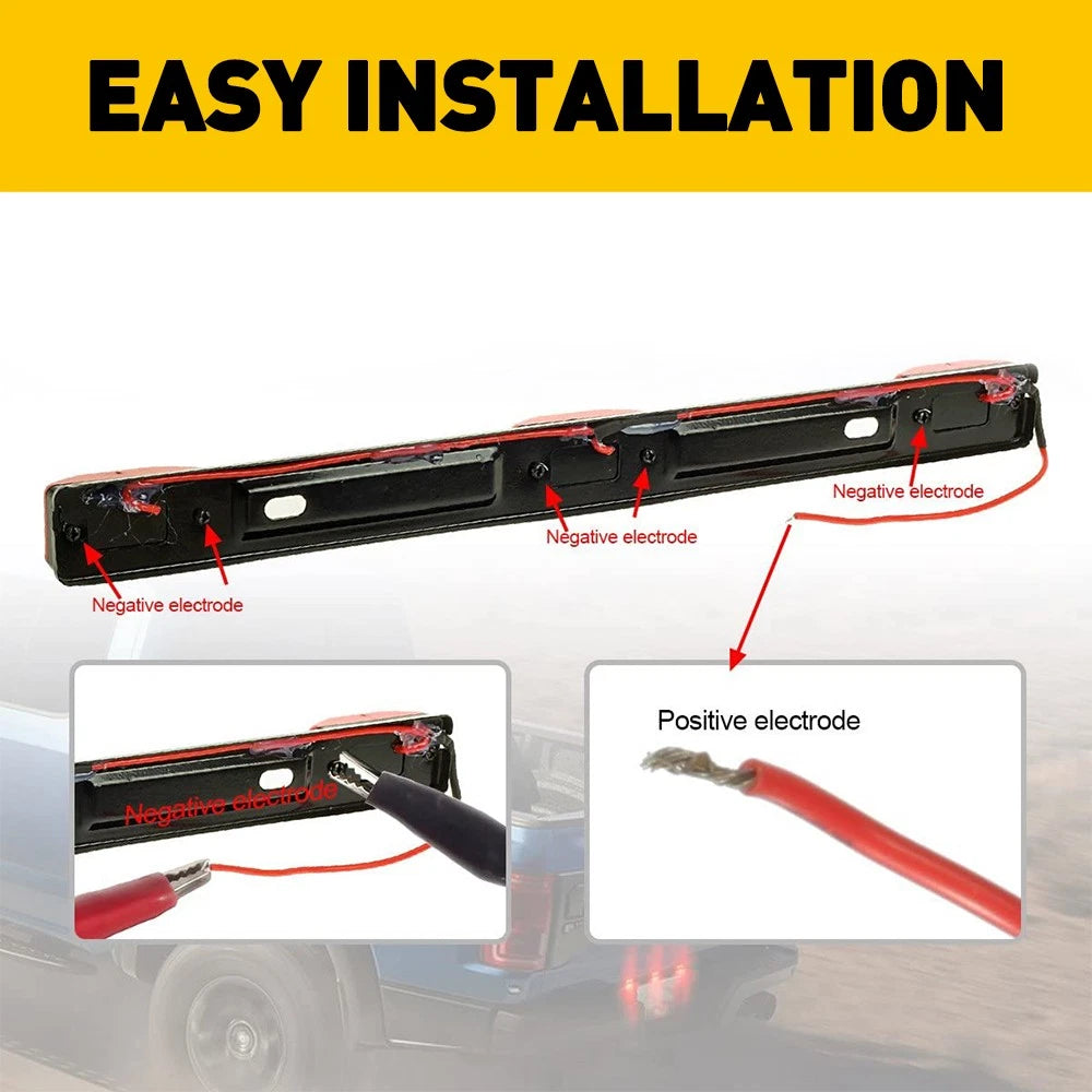 AUXITO Smoke LED Dually Side Marker Bed Tail Light For Ford F350 F450 F550 Truck AUXITO