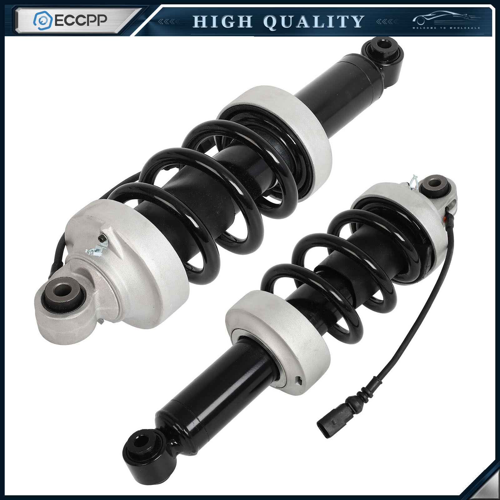 Pair Front Air Suspension Shock Struts MagneRide For 2007-2015 Audi R8 V8 V10 6B93BC-57