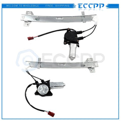 For 1990-1993 Honda Accord Rear LH RH Power Window Regulator With Motor