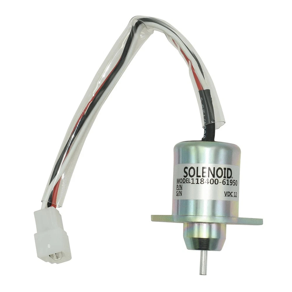 Shut Off Solenoid Shutdown Solenoid 118400-61950 For Yanmar 2V750 John Deere 6B93BC-57