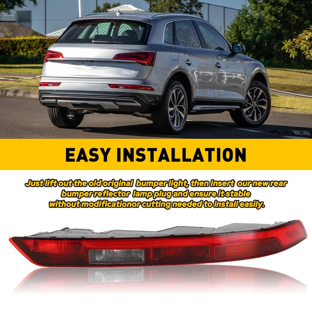 Rear Right Side Marker Bumper Light Red Lens Fit for 2018 2019 2020 2021 Audi Q5 6B93BC-57