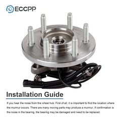 2 Pcs Wheel Hub Bearings Front 4WD For Ford F-150 Lincoln Navigator 2011-2014 6B93BC-57