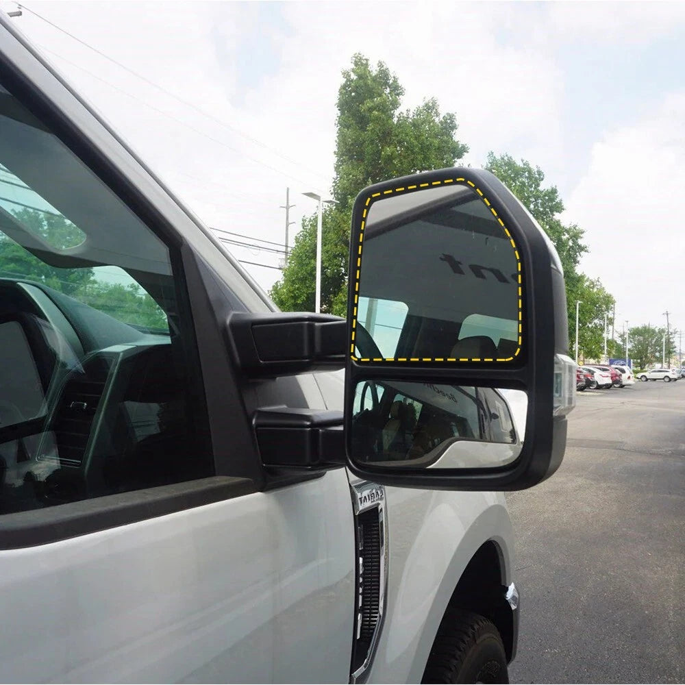 For 2015-2022 F150 250 350 450 550 Mirror Tow Glass Upper Heated Passenger EOA 6B93BC-57