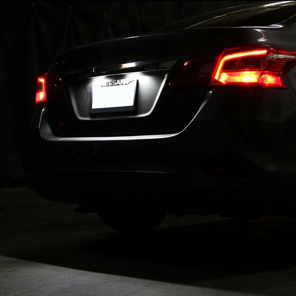 Full LED License Plate Lamp Light Assembly for Nissan Maxima Altima Murano Rogue 6B93BC-57
