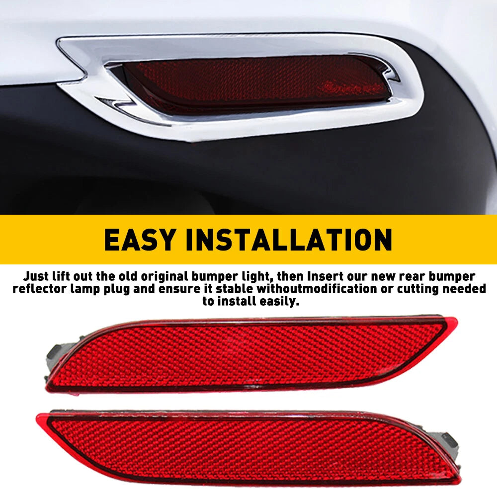 For 2018 2019 20 21 Camry Red Rear Bumper Reflector Side Marker Light Cover EOA 6B93BC-57