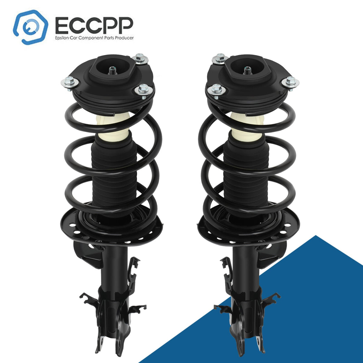 Fits Nissan Juke 2011-17 Front Complete Shocks / Struts Coil Spring & Mounts × 2 6B93BC-57