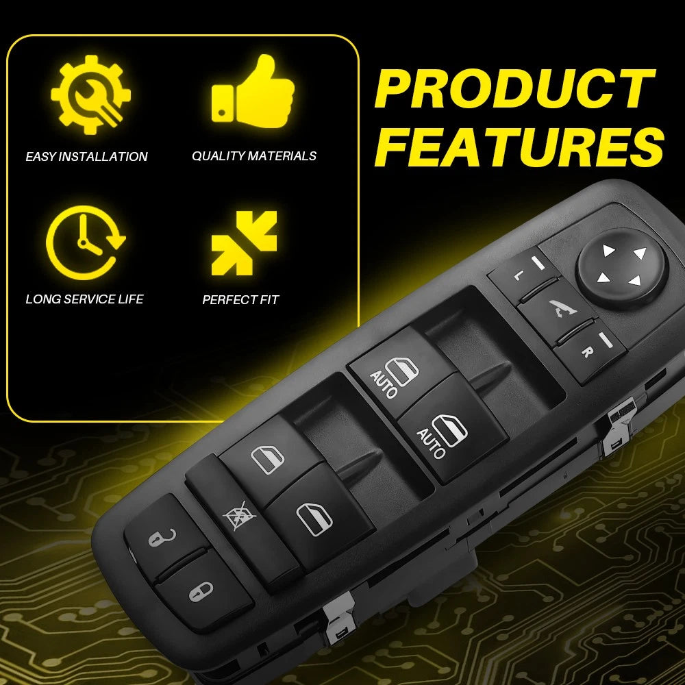 For 2016-2022 Ram 1500 2500 Left Driver Side Master Power Window Control Switch 6B93BC-57
