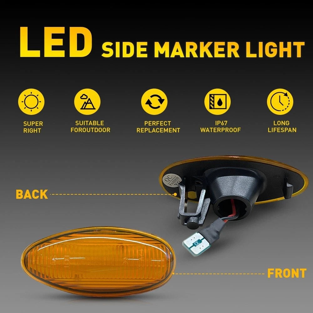 For 2001-2014 Chevy Silverado 2500HD 3500HD Fender Marker Dually Bed LED Light A 6B93BC-57