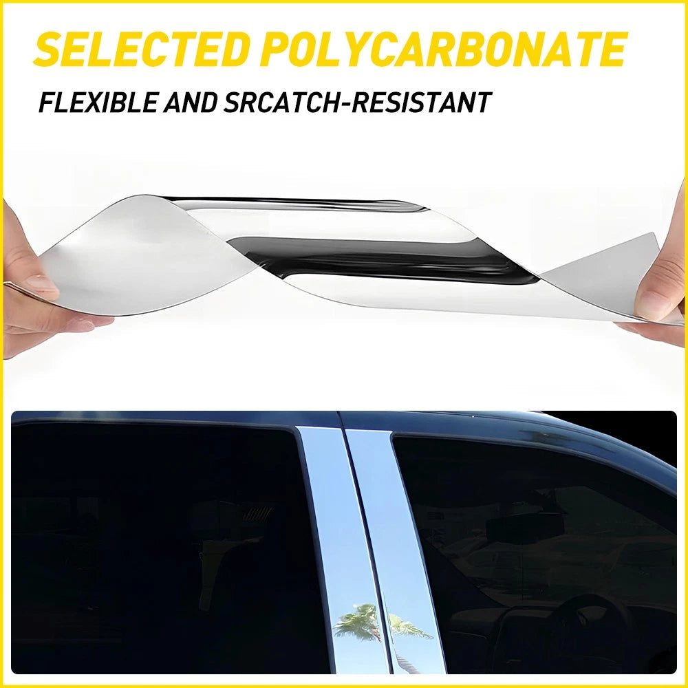 Chrome Pillar Posts for Dodge Ram 2009-2018 4pc Window Door Trim Cover Kit EOA 6B93BC-57