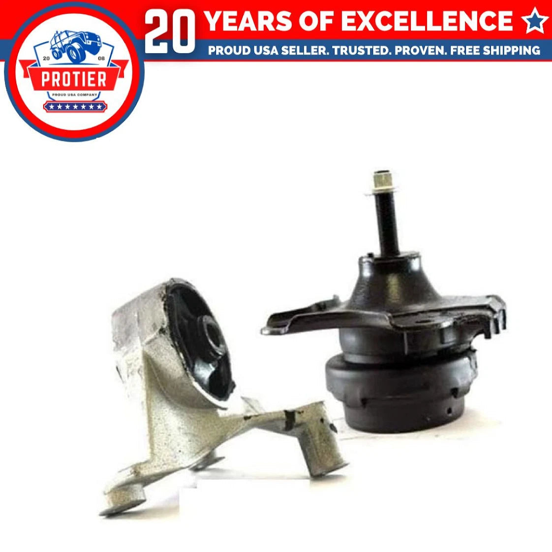 2PCS Front Motor Mount Set for 2001 - 2005 HONDA CIVIC 1.7L for Manual Trans 6B93BC-57
