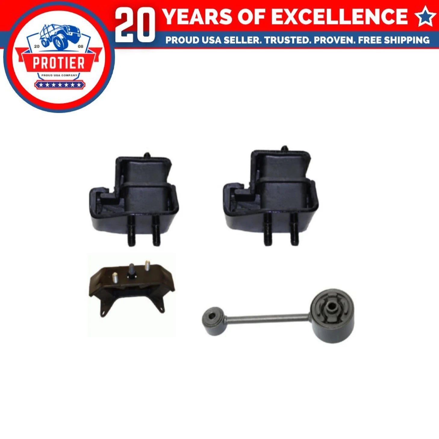Motor & Trans Mount 4PCS Compatible for 00-04 Subaru Outback/03-06 Baja 2.5L 6B93BC-57