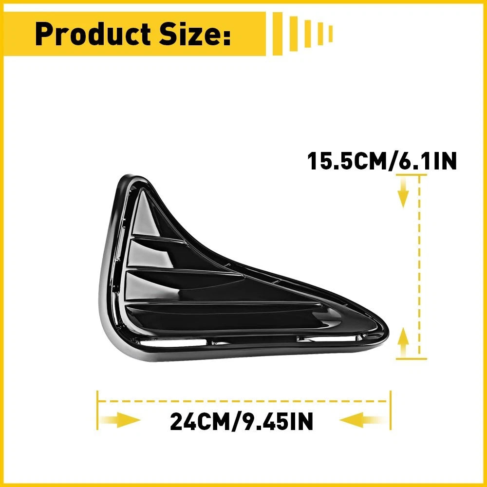 Fog Light Cover For 2017-2019 Toyota Corolla LE XLE CE Left Right Gloss Black 6B93BC-57