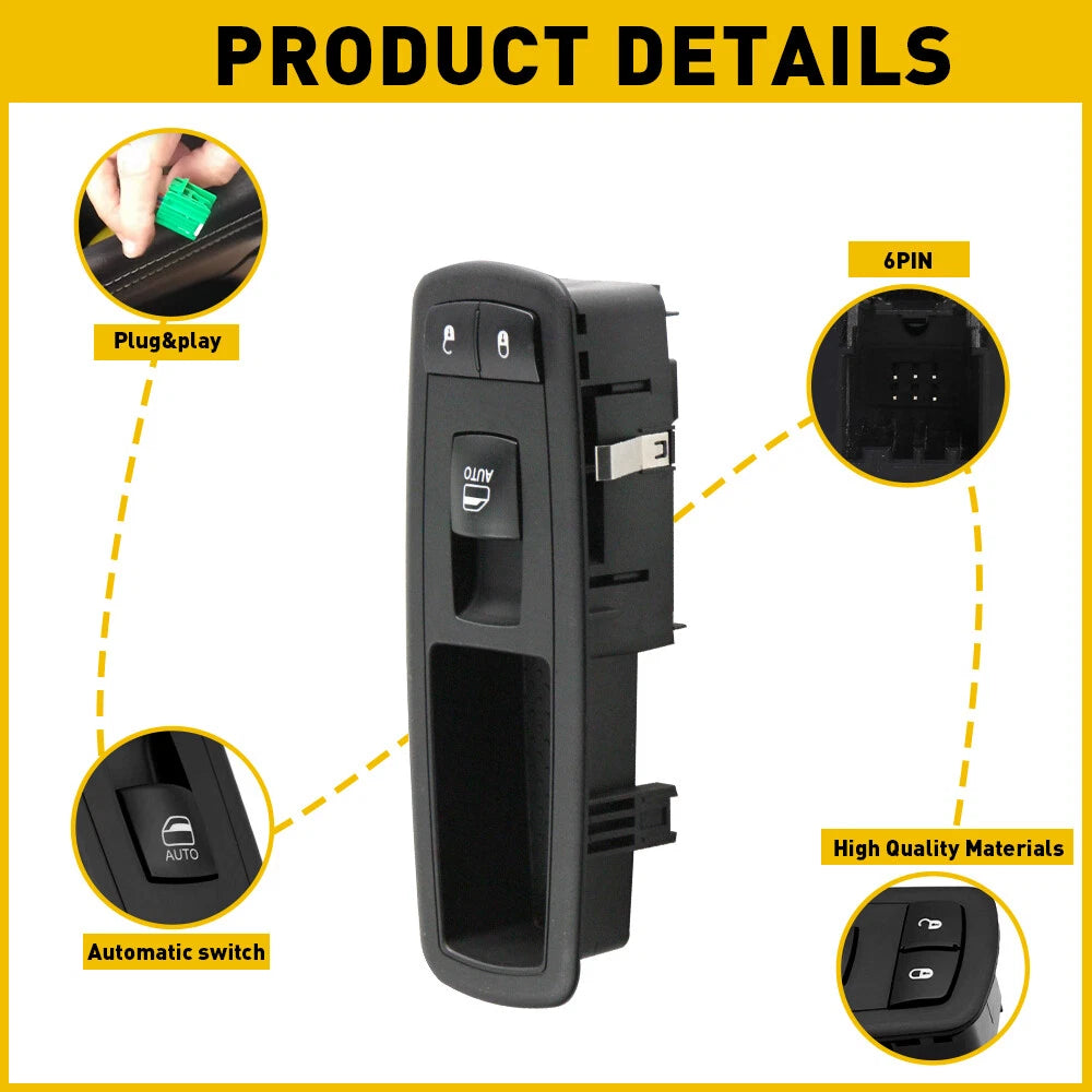 For 2011-2015 Dodge Durango Front Passenger Side Power Window Door Lock Switch A 6B93BC-57