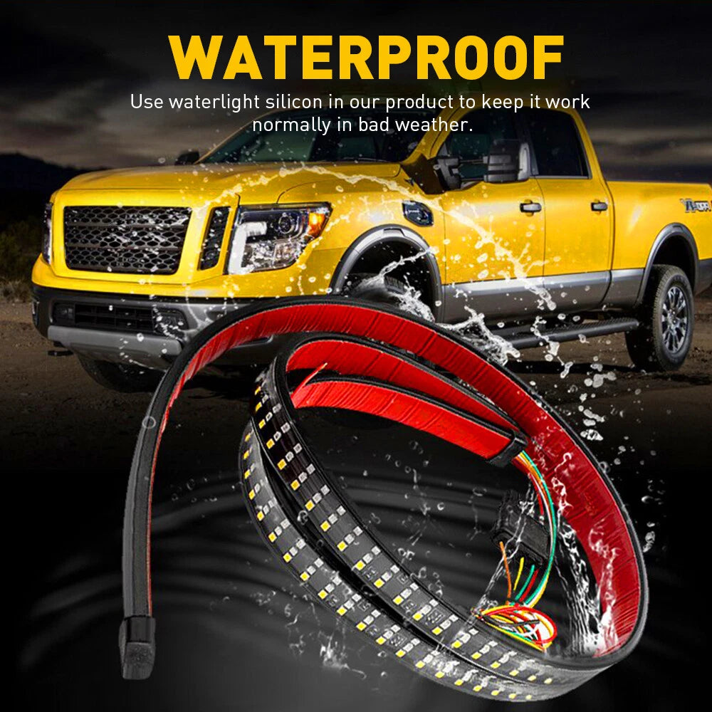 48" Inch Truck Tailgate Strip LED Sequential Brake Signal Reverse Tail Light Bar 6B93BC-57