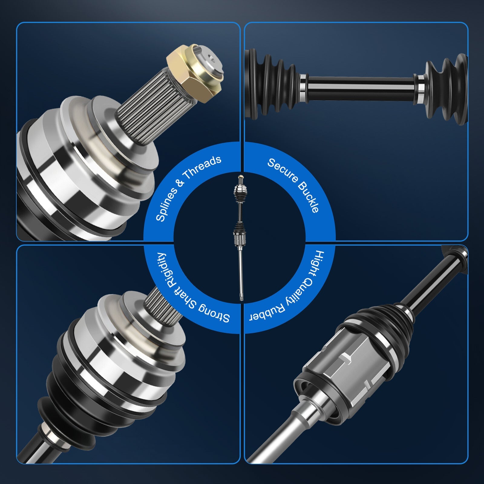 2x CV Axle Assembly For BMW X5 2000-2006 4.4L 3.0L 4.6L 4.8L Front Left & Right 6B93BC-57