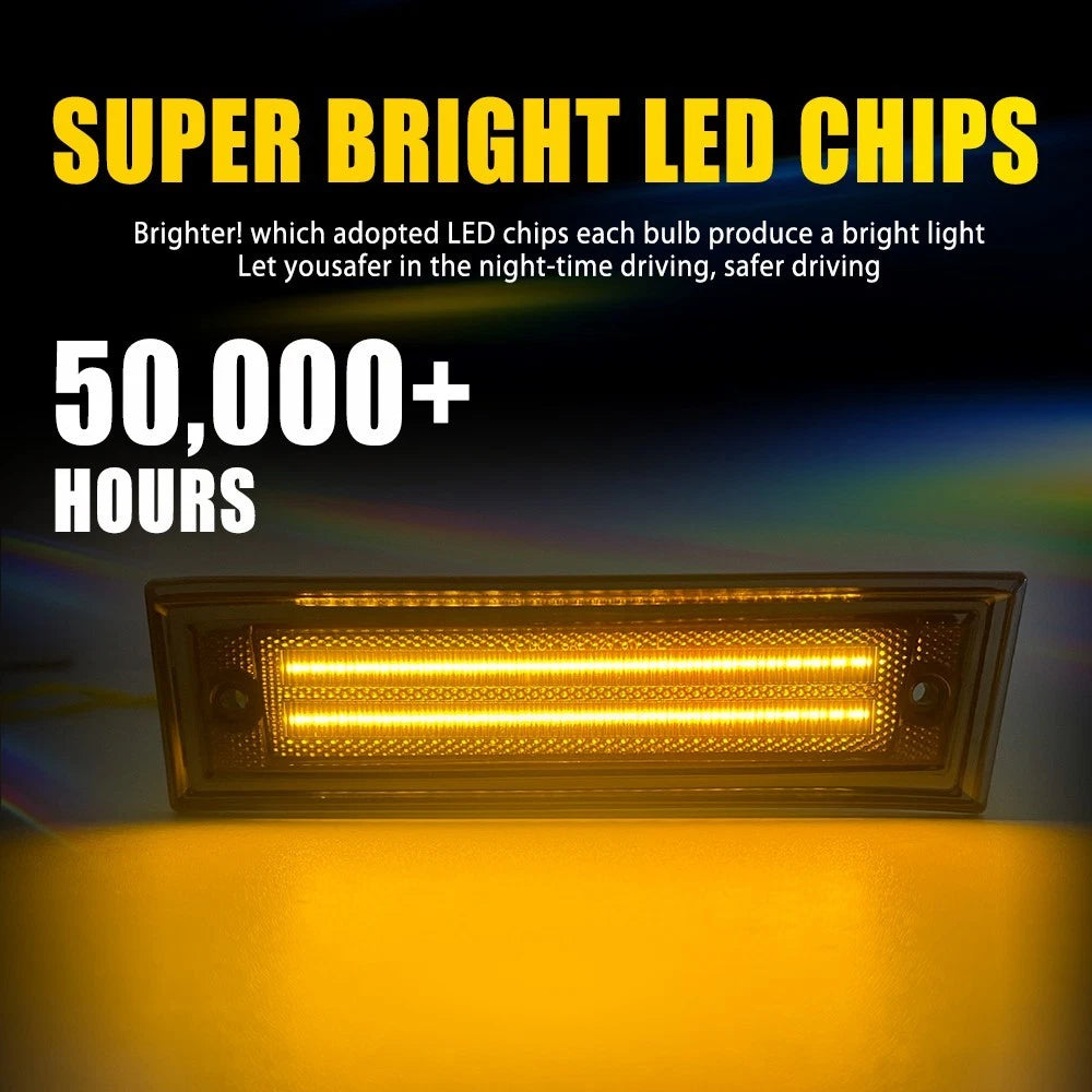 LED Side Marker Light For 81-86 Chevrolet C10 C20 C30 K10 20 30 GMC C1500 C2500 6B93BC-57