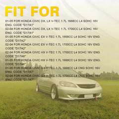 Valve Cover Gasket Set fit 01-05 Honda Civic 1.7L SOHC D17A1 D17A2 D17A6 D17A7 A 6B93BC-57