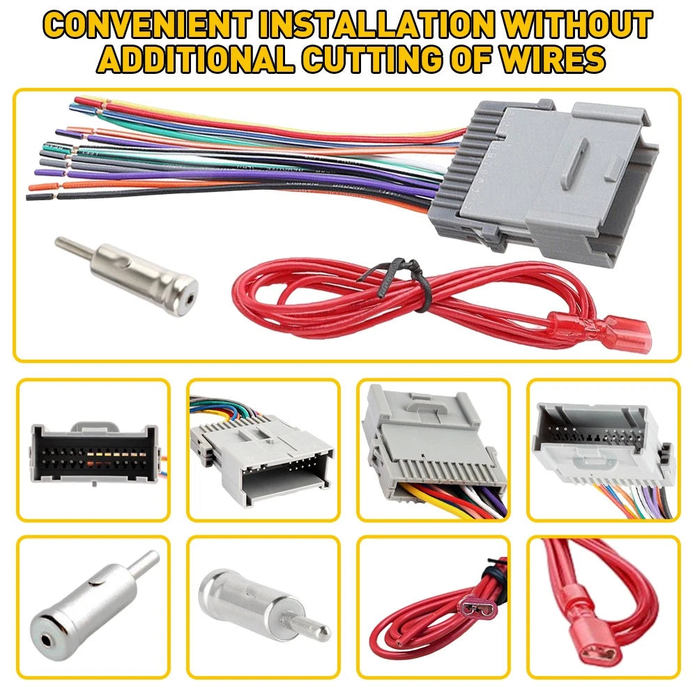 For Chevy Silverado 2003-2006 Car Stereo Radio Wiring Harness Adapter Connector 6B93BC-57