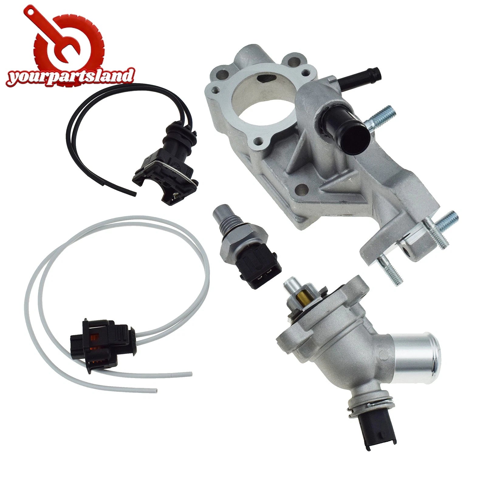 Coolant Thermostat Housing & Sensor & Plugs For Chevrolet Spark M300 2010-2015 6B93BC-57