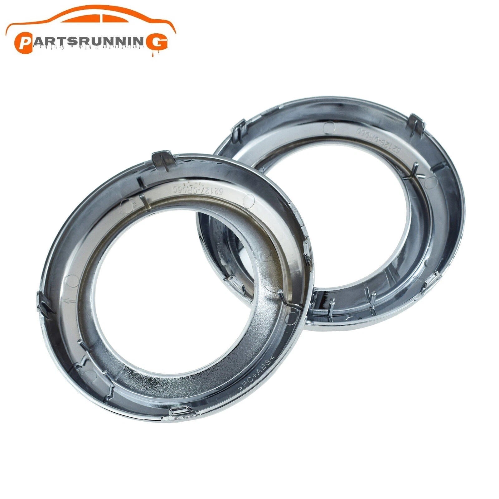 Fog Lamp Bezel Trim Set Left & Right For 09-12 Toyota RAV4 521280R030,521270R030 6B93BC-57