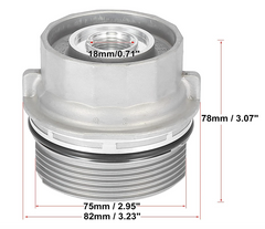 Oil Filter Housing Cap Cover Plug 15620-40030 For Toyota Auris ADE150 NDE150