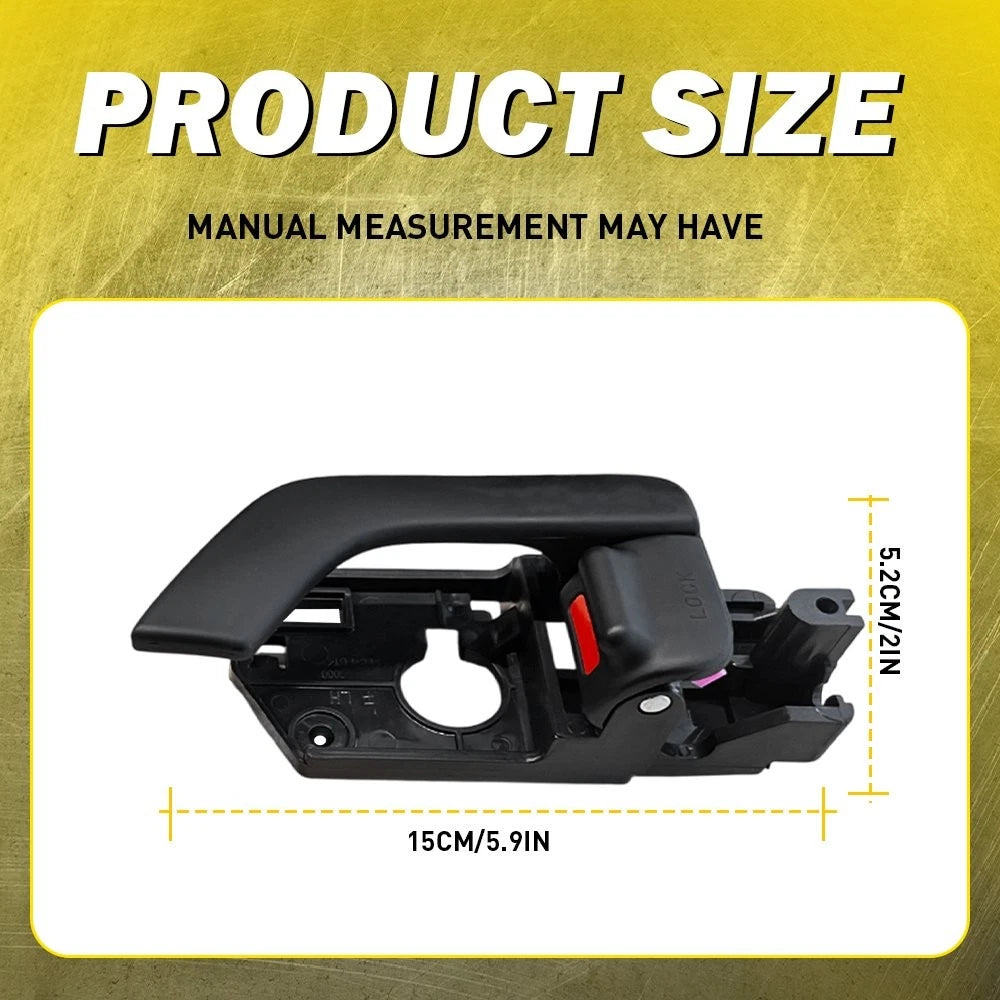 2PCS LH & RH Inside Door Handles Interior Black for Hyundai Tiburon 2003-2008 EA 6B93BC-57