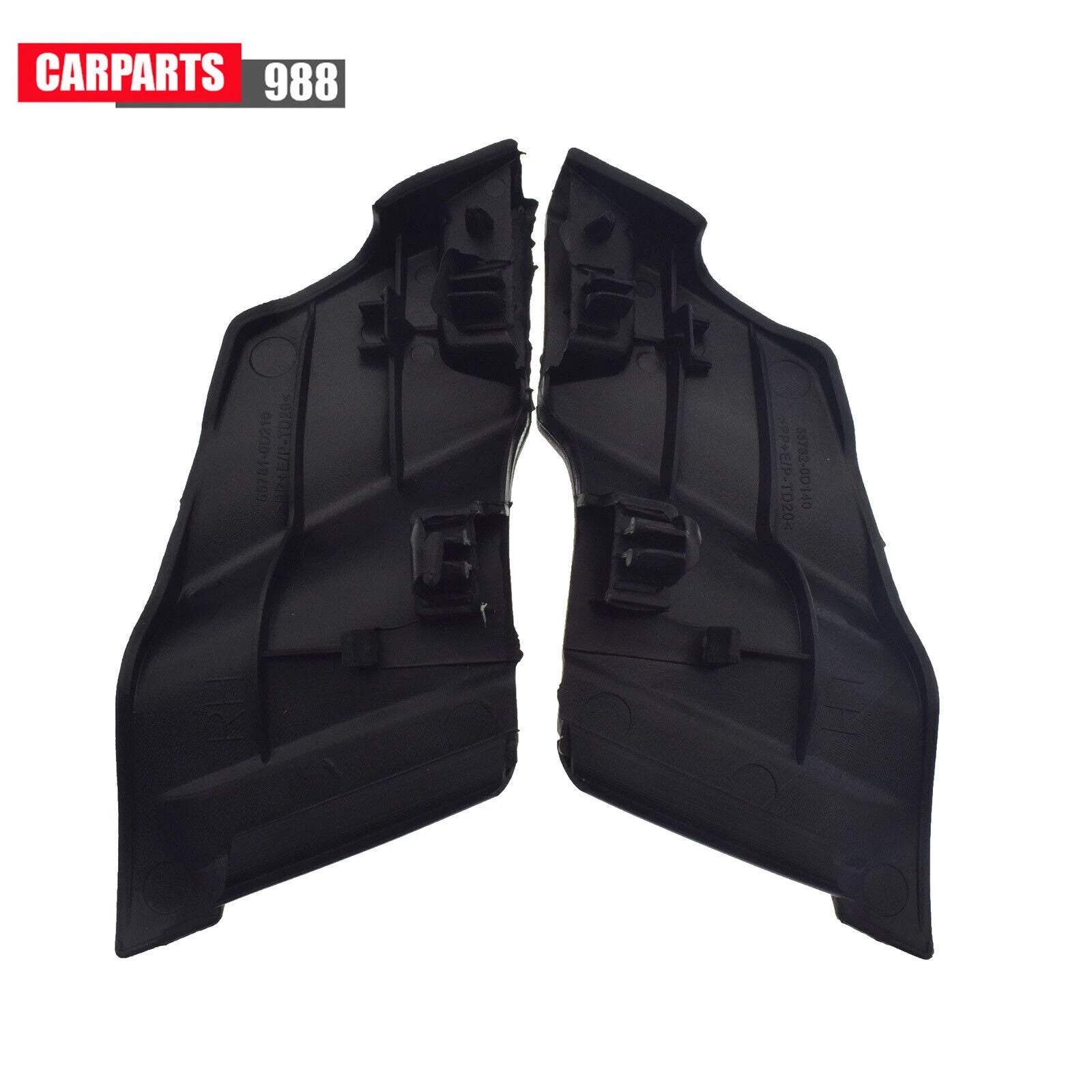 Pair Front Windshield Wrap Corner Wiper Trim Cover For 2006-2010 Toyota Yaris 6B93BC-57