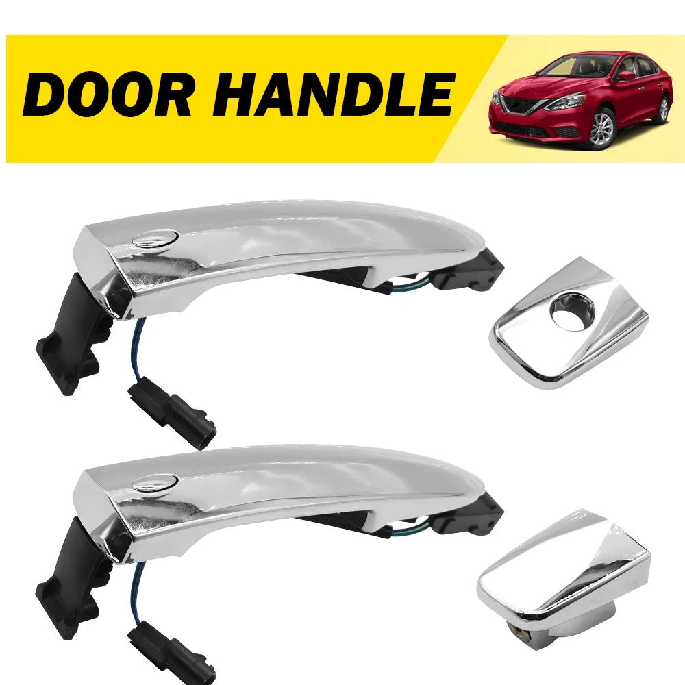 Front Left+Right Side Door Handle For Nissan 2013-2018 Sentra S SL SR SV EOA 6B93BC-57