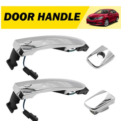 Front Left+Right Side Door Handle For Nissan 2013-2018 Sentra S SL SR SV EOA 6B93BC-57